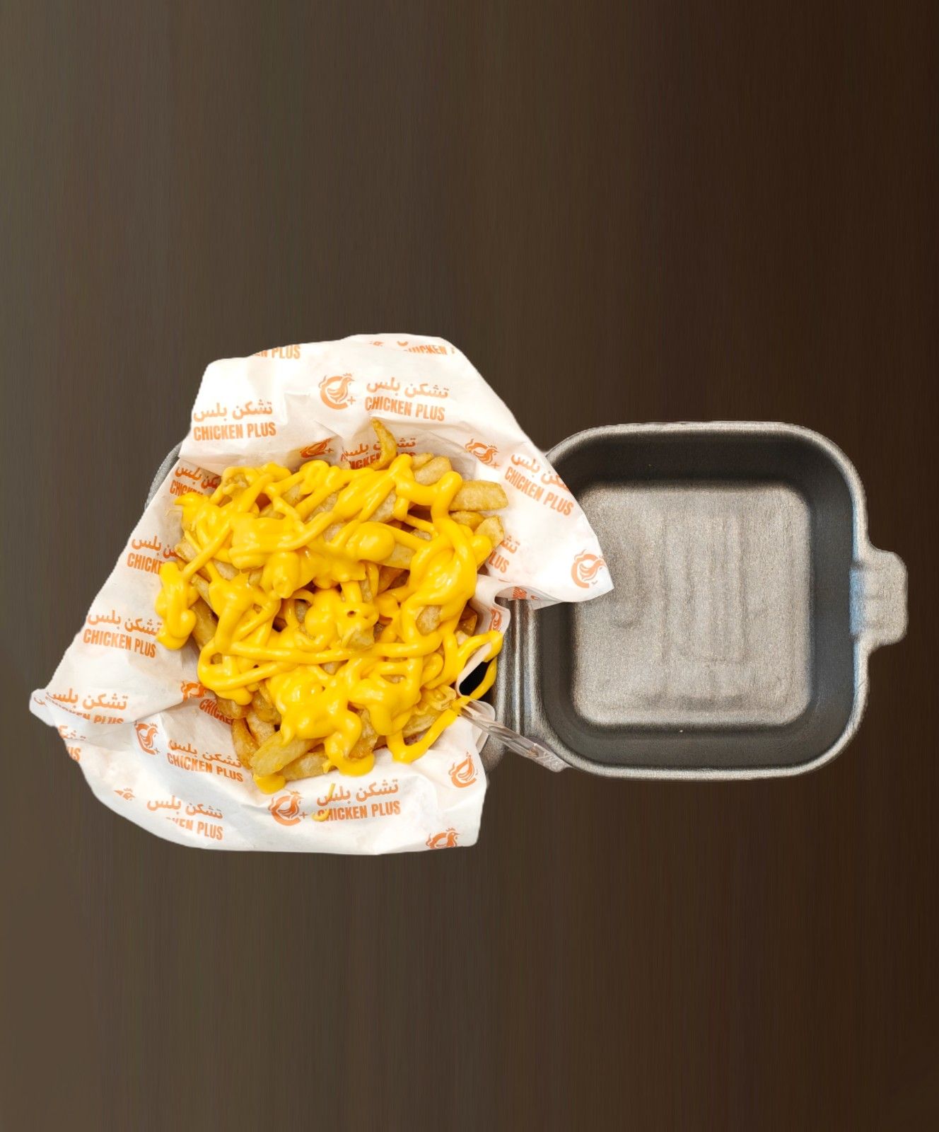 علبة بطاطا مع جبنة